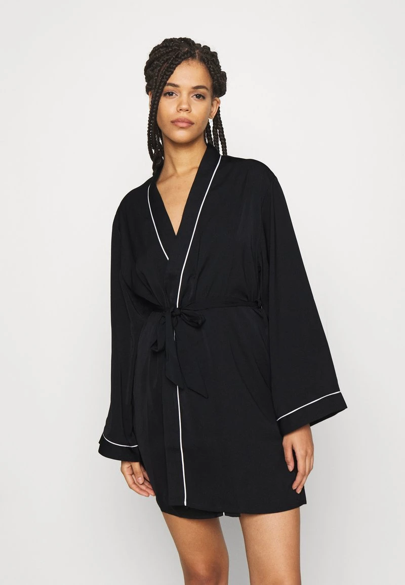 Toma de corriente ❤️ Anna Field AMANDA SATIN DRESSING GOWN - Albornoz - Black, Mujer 😀 3 Toma de corriente ❤️ Anna Field AMANDA SATIN DRESSING GOWN - Albornoz - Black, Mujer 😀