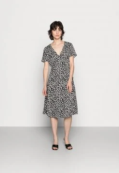 Cupón ⭐ Anna Field WRAP DRESS - Vestido Informal - Black/white, Mujer 🧨