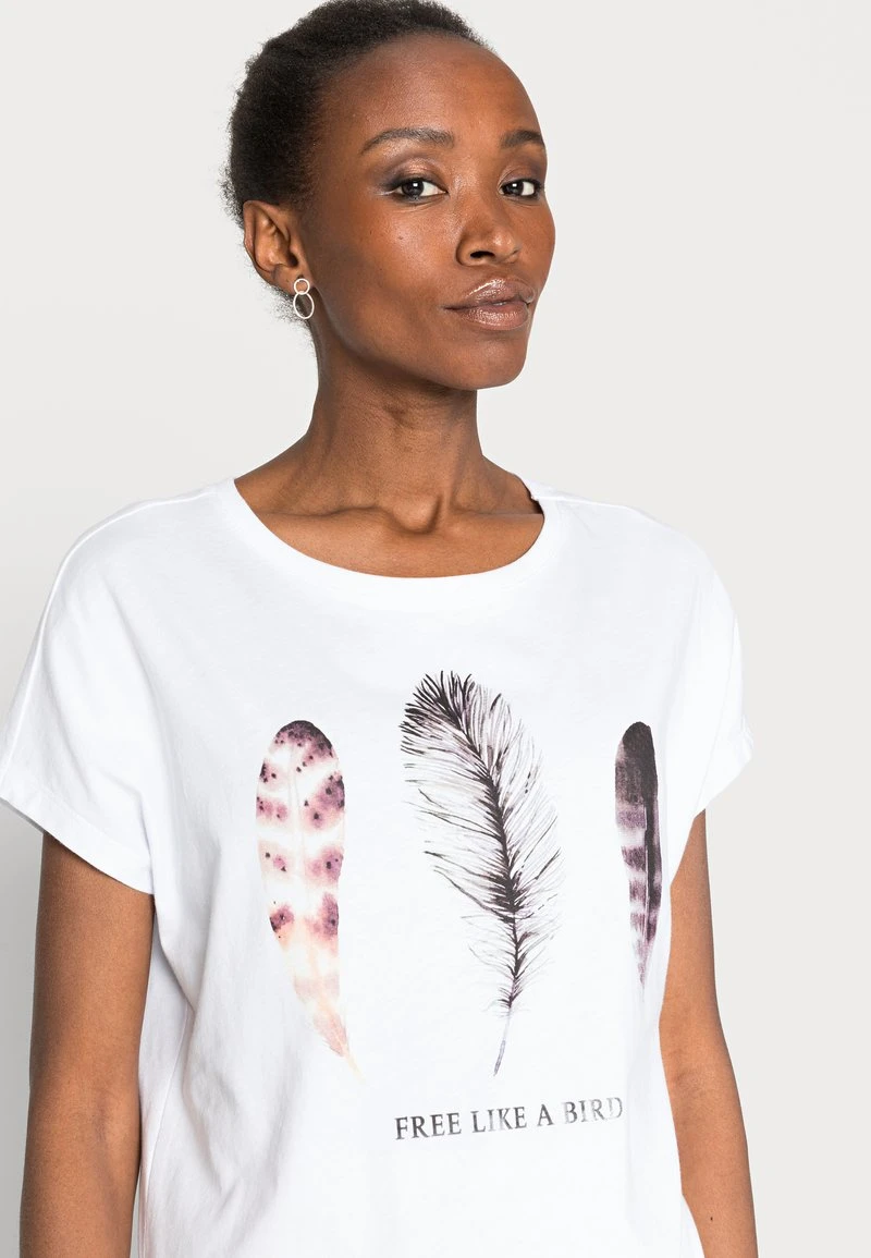 Venta al por mayor 🔔 Anna Field FRANCESCA FREE LIKE A BIRD FEATHER TEE - Camiseta Estampada - White, Mujer ❤️ 7 Venta al por mayor 🔔 Anna Field FRANCESCA FREE LIKE A BIRD FEATHER TEE - Camiseta Estampada - White, Mujer ❤️ - Imagen 5