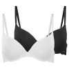 10 mejores 😍 Anna Field NADINE 2PP TSHIRT BRA PLAIN MICRO W LACE WING - Sujetador Básico - Black/white, Mujer 🎁