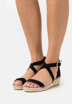 Gran venta 👍 Anna Field COMFORT LEATHER - Alpargatas - Black, Mujer 🎉