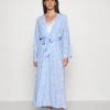 ofertas ✨ Anna Field LISHA LONG PRINTED ROBE - Albornoz - Blue Denim, Mujer ⌛