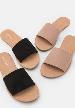 Nuevo 💯 Anna Field 2 PACK - Sandalias Planas - Black/light Pink, Mujer 🎉 -Tienda barata Anna Field cd01a2eca5534b25b701cb0241001eba