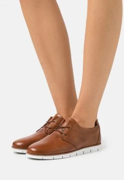 Mejor precio 🔔 Anna Field LEATHER - Zapatos Con Cordones - Cognac, Mujer ❤️