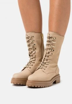 Barato ⭐ Anna Field LEATHER - Botas Con Plataforma - Beige, Mujer 🥰