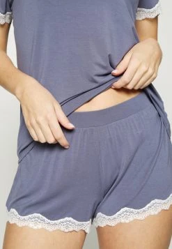Gran venta 🔔 Anna Field LACE TRIM SHORT SET - Pijama - Blue, Mujer 🎉 -Tienda barata Anna Field d077fd98b412424598515b9f82072dbf