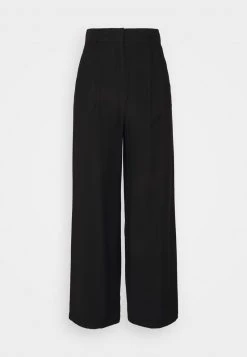 Mejor trato 🤩 Anna Field Basic Wide Leg Pants - Pantalones - Black, Mujer 🎁