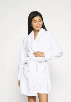 Toma de corriente ✔️ Anna Field LADIES PLUSH BATHROBE - Albornoz - White, Mujer 😍