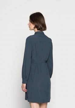 Mejor precio ⭐ Anna Field WOVEN BLOUSE 👏 DRESS PLEATS BELT - Vestido Informal - Dark Blue, Mujer 👍 -Tienda barata Anna Field da1dbfddceff4bd48b8e09e885009689