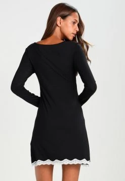 Nuevo ✔️ Anna Field HEIDI LONG SLEEVES VISCOSE NIGHTDRESS - Camisón - Black, Mujer 🤩 -Tienda barata Anna Field dbbb3ef60df3468092f7b21fde501e66