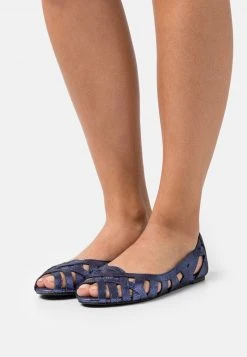 Mejor precio 🎁 Anna Field Bailarinas Peeptoe - Dark Blue, Mujer ⭐
