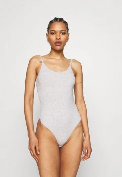 mejor venta ✔️ Anna Field 2PP STRING BODY - Body - White/mottled Light Grey, Mujer ⌛