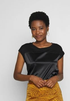 Mejor precio 🎉 Anna Field Camiseta Básica - Black, Mujer 👏