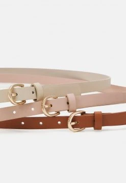 Promoción 🌟 Anna Field 3 PACK - Cinturón - Cognac/beige /pink, Mujer ✨ -Tienda barata Anna Field e2ae15511504463ba0f3760b7b33d626