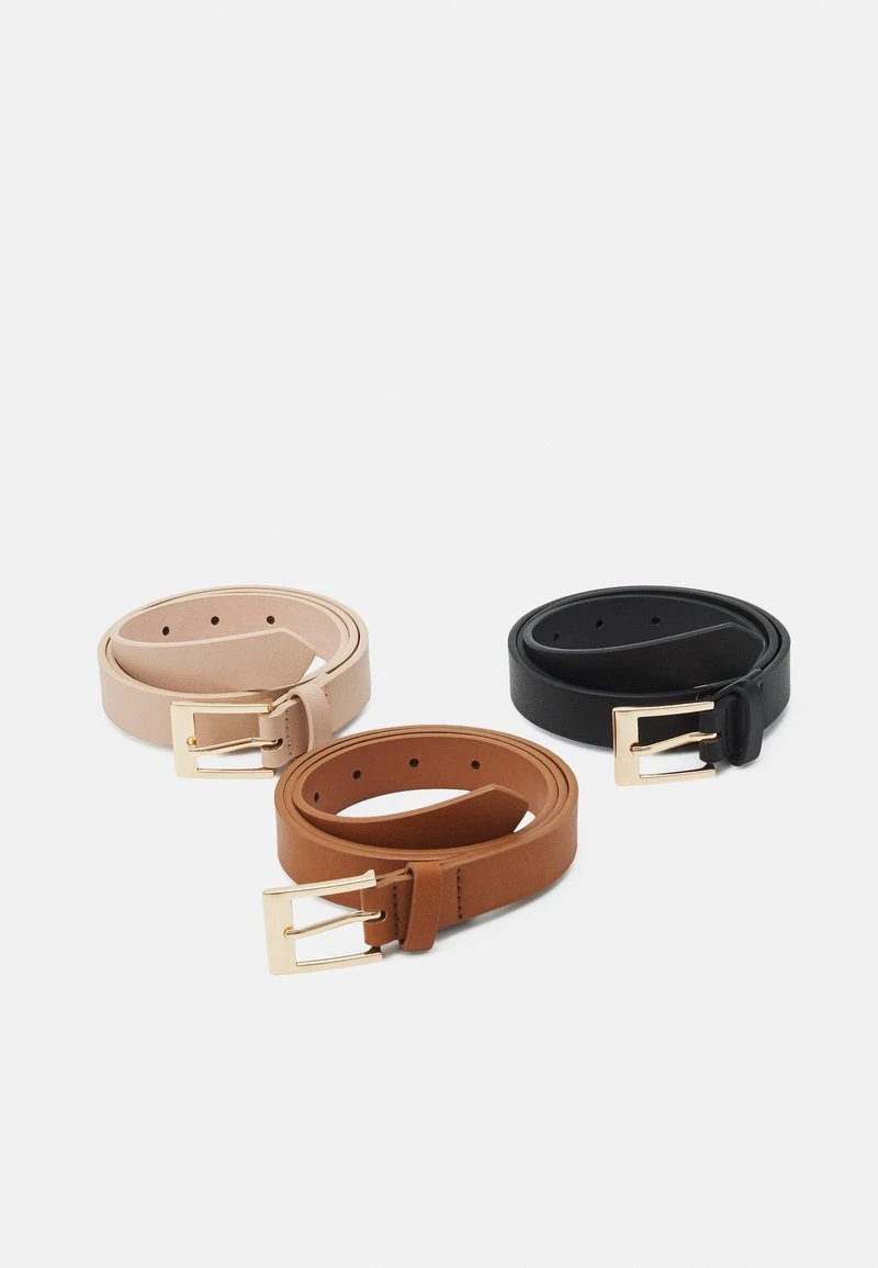 Venta al por mayor ❤️ Anna Field 3 PACK - Cinturón - Black/cognac/pink, Mujer 😉 3 Venta al por mayor ❤️ Anna Field 3 PACK - Cinturón - Black/cognac/pink, Mujer 😉