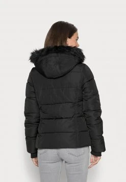 Descuento ✔️ Anna Field SHORT PUFFER WITH HOOD - Chaqueta De Invierno - Black, Mujer 🧨 -Tienda barata Anna Field e99db654171b46a981c863db2f58e715