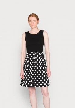 Nuevo ⌛ Anna Field Vestido Ligero - Black/white, Mujer 😍