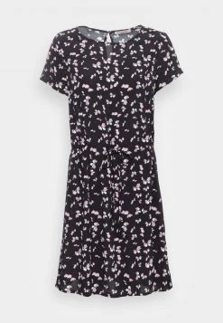Gran venta ⌛ Anna Field WOVEN 🌟 DRESS BASIC TUNNEL - Vestido Informal - Black/lilac, Mujer 🧨 -Tienda barata Anna Field ea9a76b38c7041d3b26f4ad483db88f6