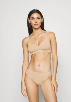 Presupuesto 🌟 Anna Field Rib Seamless Set - Top - Tan, Mujer 😉
