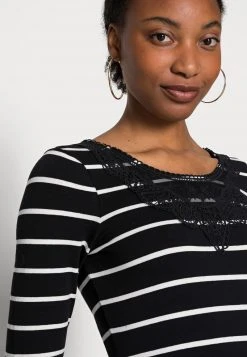 mejor venta 🔔 Anna Field Camiseta De Manga Larga - Black/white, Mujer ❤️ -Tienda barata Anna Field eba32b0b8058452988b75bfbce76ec80