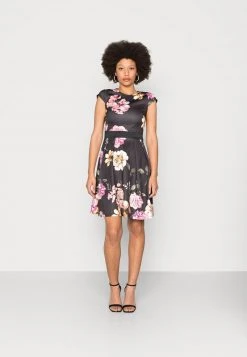 Presupuesto 🎁 Anna Field Vestido Ligero - Black/pink, Mujer ✔️