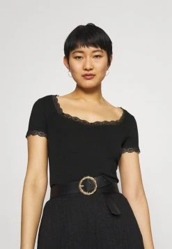 Presupuesto ❤️ Anna Field Camiseta Básica - Black, Mujer 😍