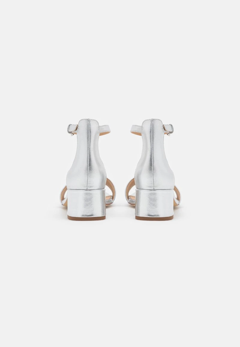 Nuevo ⭐ Anna Field LEATHER - 😍 Sandalias - Silver, Mujer ✨ 6 Nuevo ⭐ Anna Field LEATHER - 😍 Sandalias - Silver, Mujer ✨ - Imagen 4