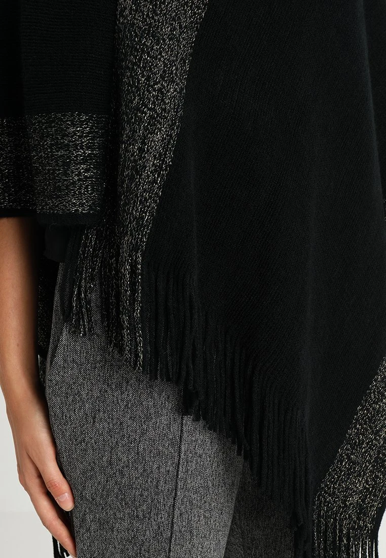 Nuevo ⭐ Anna Field Poncho - Black/gold, Mujer 👍 6 Nuevo ⭐ Anna Field Poncho - Black/gold, Mujer 👍 - Imagen 4