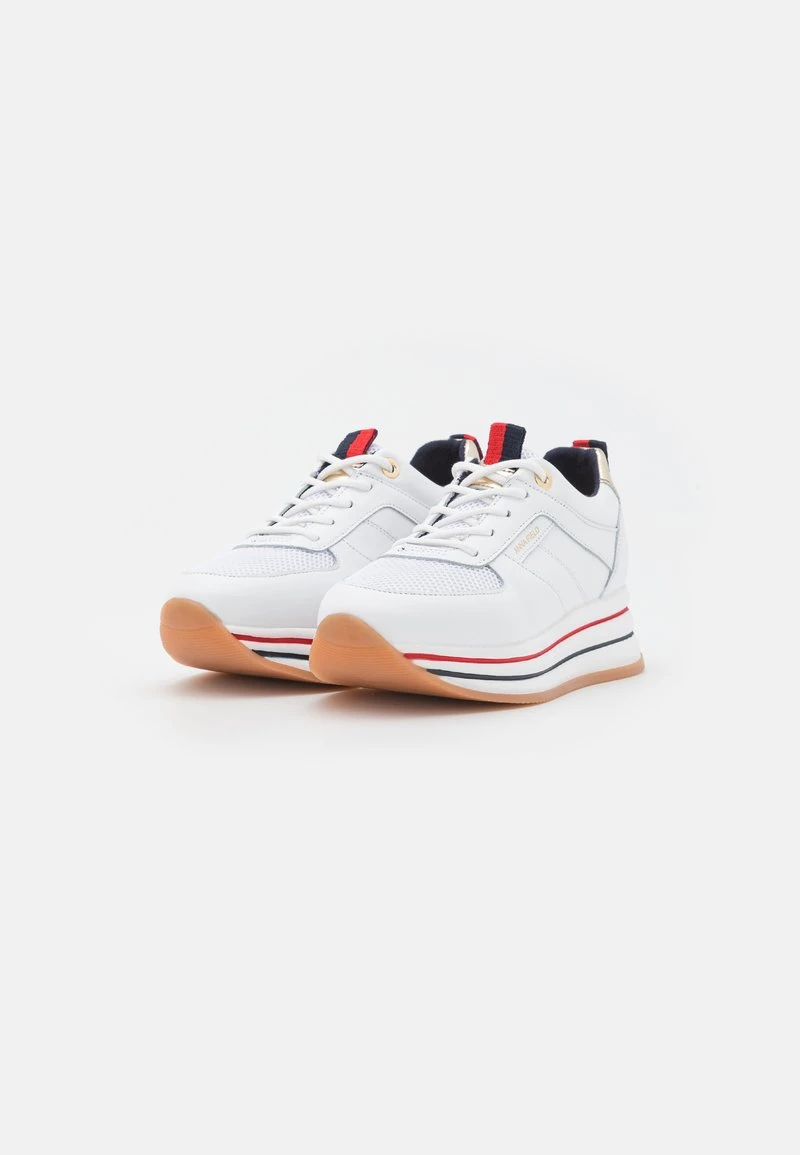 Toma de corriente 😀 Anna Field LEATHER - Zapatillas - White/gold, Mujer ⭐ 5 Toma de corriente 😀 Anna Field LEATHER - Zapatillas - White/gold, Mujer ⭐ - Imagen 3