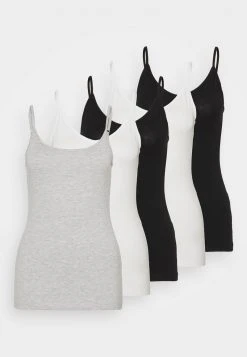 Comprar 🛒 Anna Field 5 PACK - Top - Black/white/mottled Light Grey, Mujer 👍