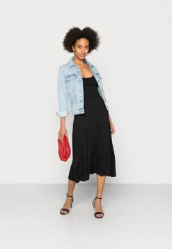 Lo mas barato 🎁 Anna Field WIDE STRAP FIT MIDI DRESS - Vestido Ligero - Black, Mujer 💯 -Tienda barata Anna Field f63d8bf9d04e421fb00f4f83f45ef237