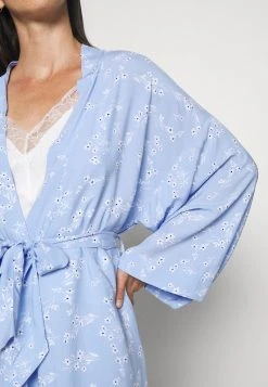 ofertas ✨ Anna Field LISHA LONG PRINTED ROBE - Albornoz - Blue Denim, Mujer ⌛ -Tienda barata Anna Field f752b5ff521a49f8aa9ca80162383eee