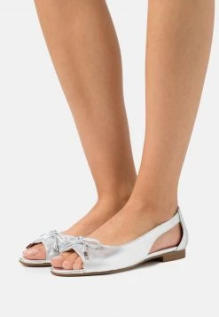 Venta express ✔️ Anna Field LEATHER - Bailarinas Peeptoe - Silver, Mujer 🔔