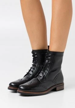 Comprar 🤩 Anna Field LEATHER - Botines Con Cordones - Black, Mujer 🌟