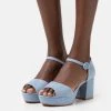 mejor venta ❤️ Anna Field ✔️ Sandalias Con Plataforma - Light Blue, Mujer ⌛