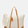 Mejor trato ⭐ Anna Field Bolsa De Fin De Semana - Off-white/cognac, Mujer ⌛